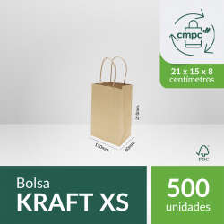Bolsas Kraft XS