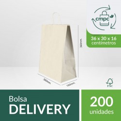 Bolsa Delivery Blanca