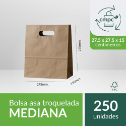 Bolsa con Asa Troquelada