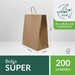 Bolsa papel super